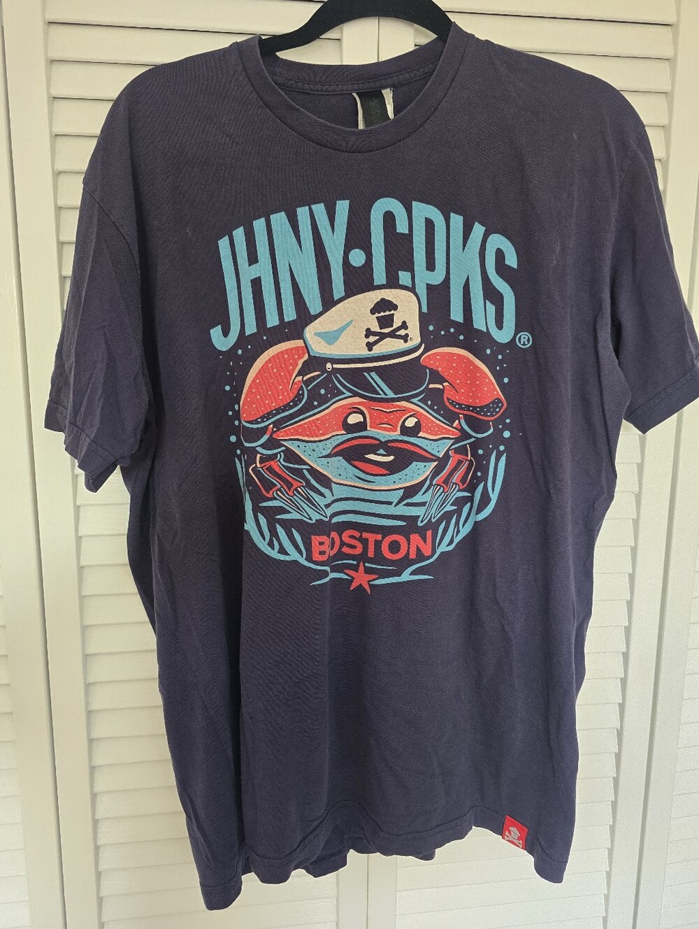 Navy Johnny Cupcakes Crab T Shirt
